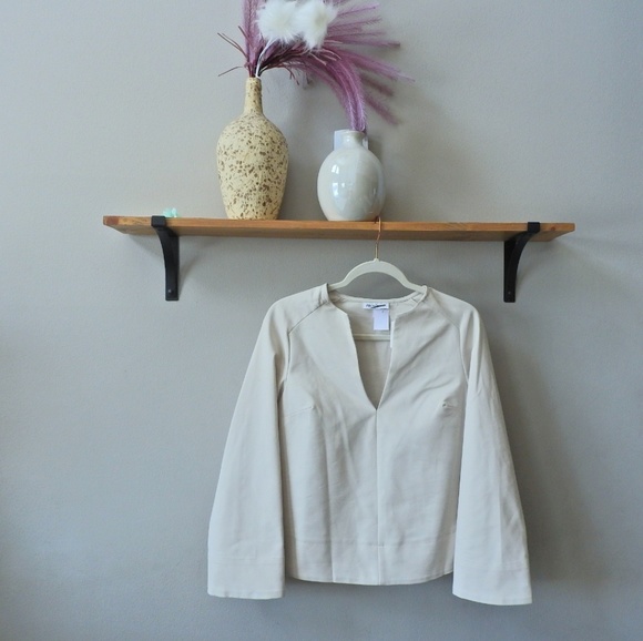 prologue Tops - Prolouge cream blouse V neck bell sleeve top